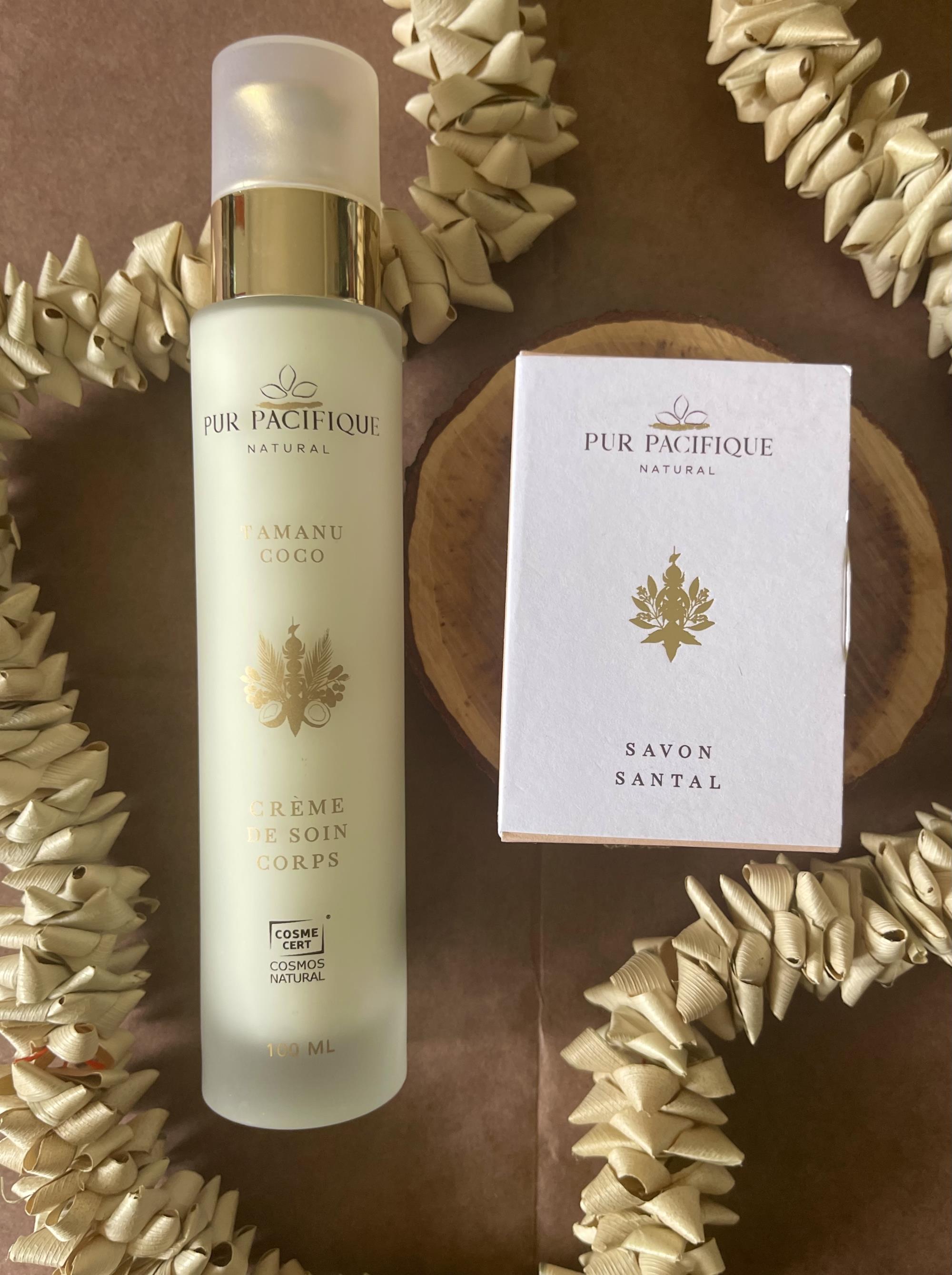 COFFRET CADEAU SOIN CORPS - IMPERFECTIONS CUTANÉES - CRÈME REPARATRICE ET SAVON SANTAL