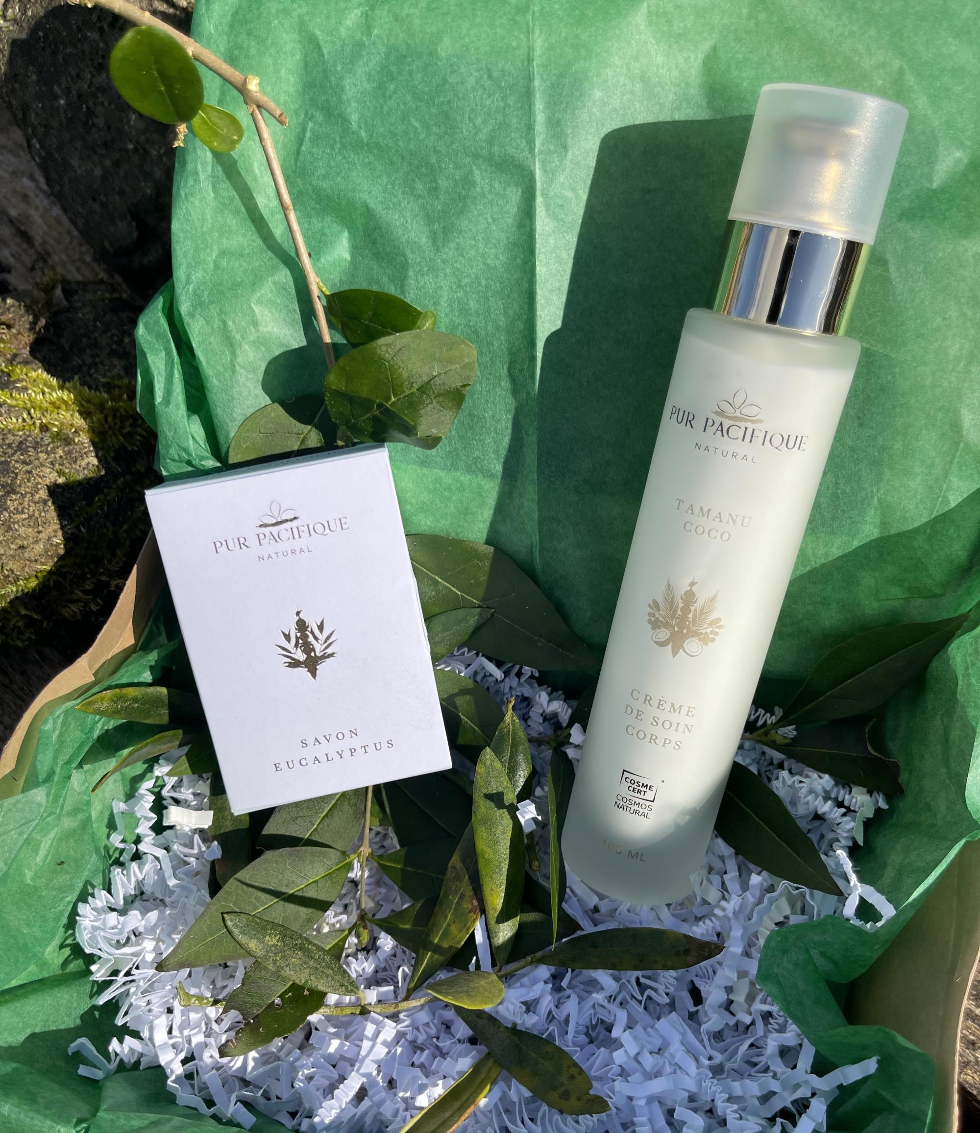<b>NOUVEAUTÉ</b> : COFFRET CADEAU SOIN CORPS - PEAU DÉSHYDRATÉE ET TRÈS SÈCHE - CRÈME REPARATRICE ET SAVON EUCALYPTUS
