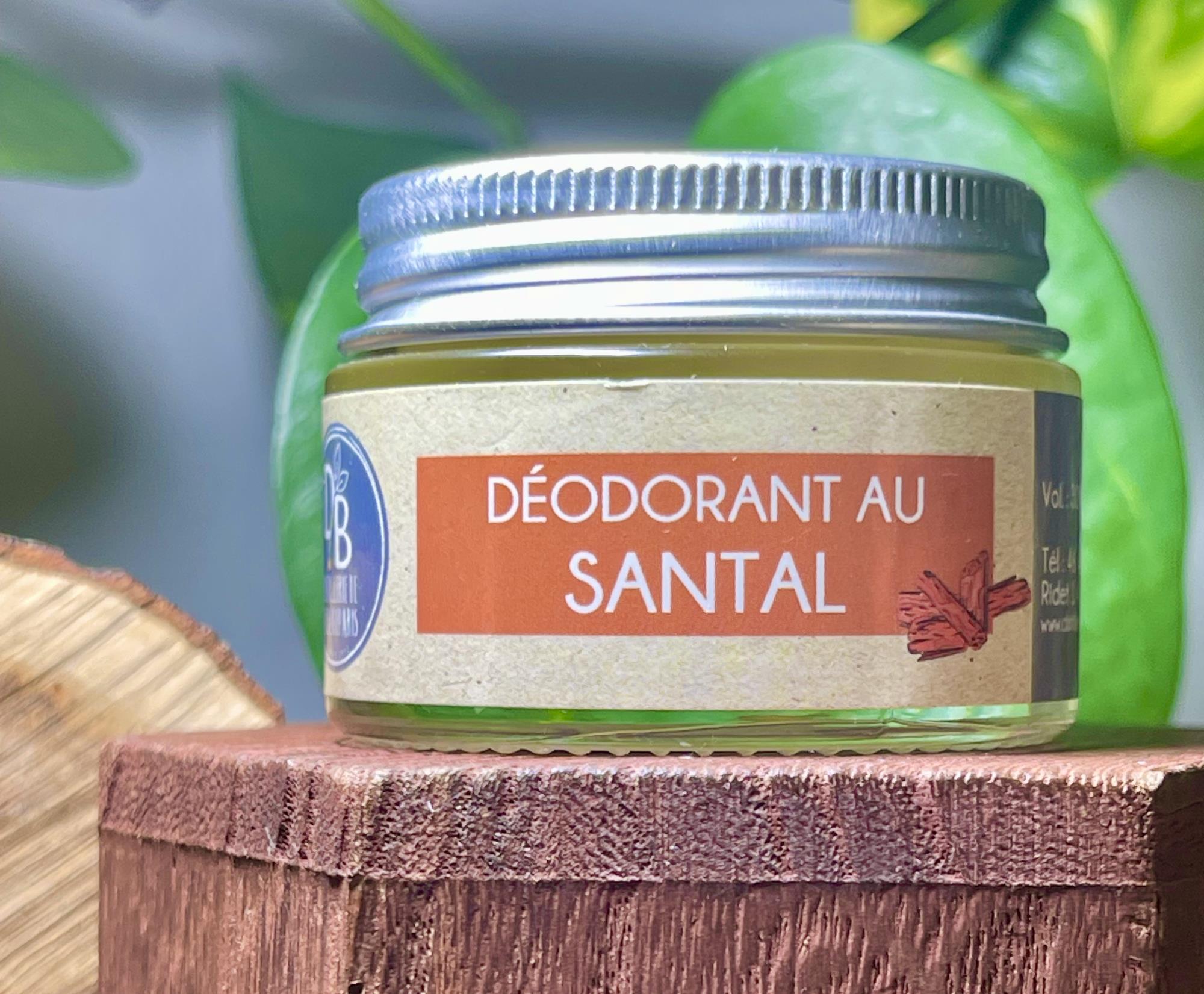 <b>NOUVEAUTÉ</b> : DÉODORANT SOLIDE EN BAUME AU SANTAL 30ml -